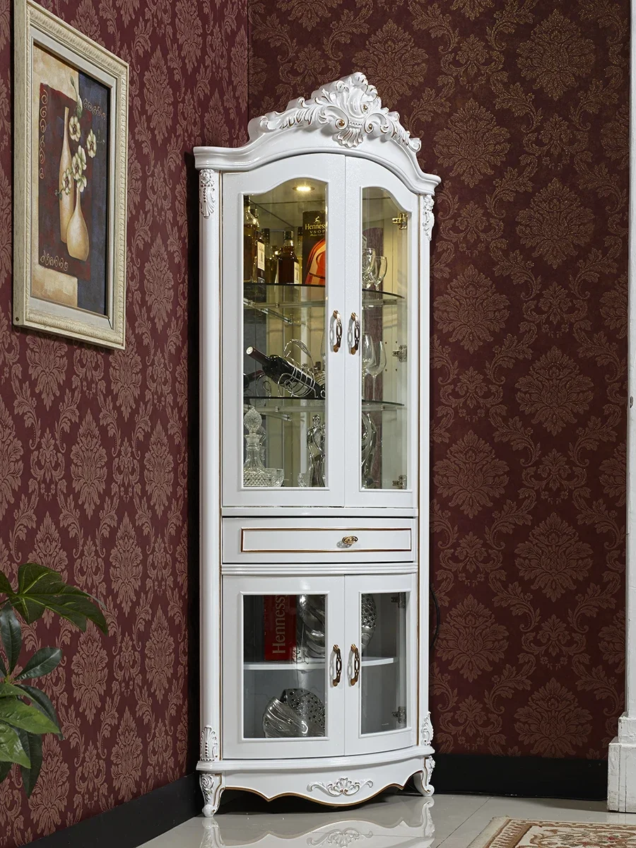 European style corner wine cabinet, wall corner cabinet, storage cabinet, dining cabinet, living room luxury corner cabinet
European style corner wine cabinet, wall corner cabinet, storage cabinet, dining cabinet, living room luxury corner cabinet