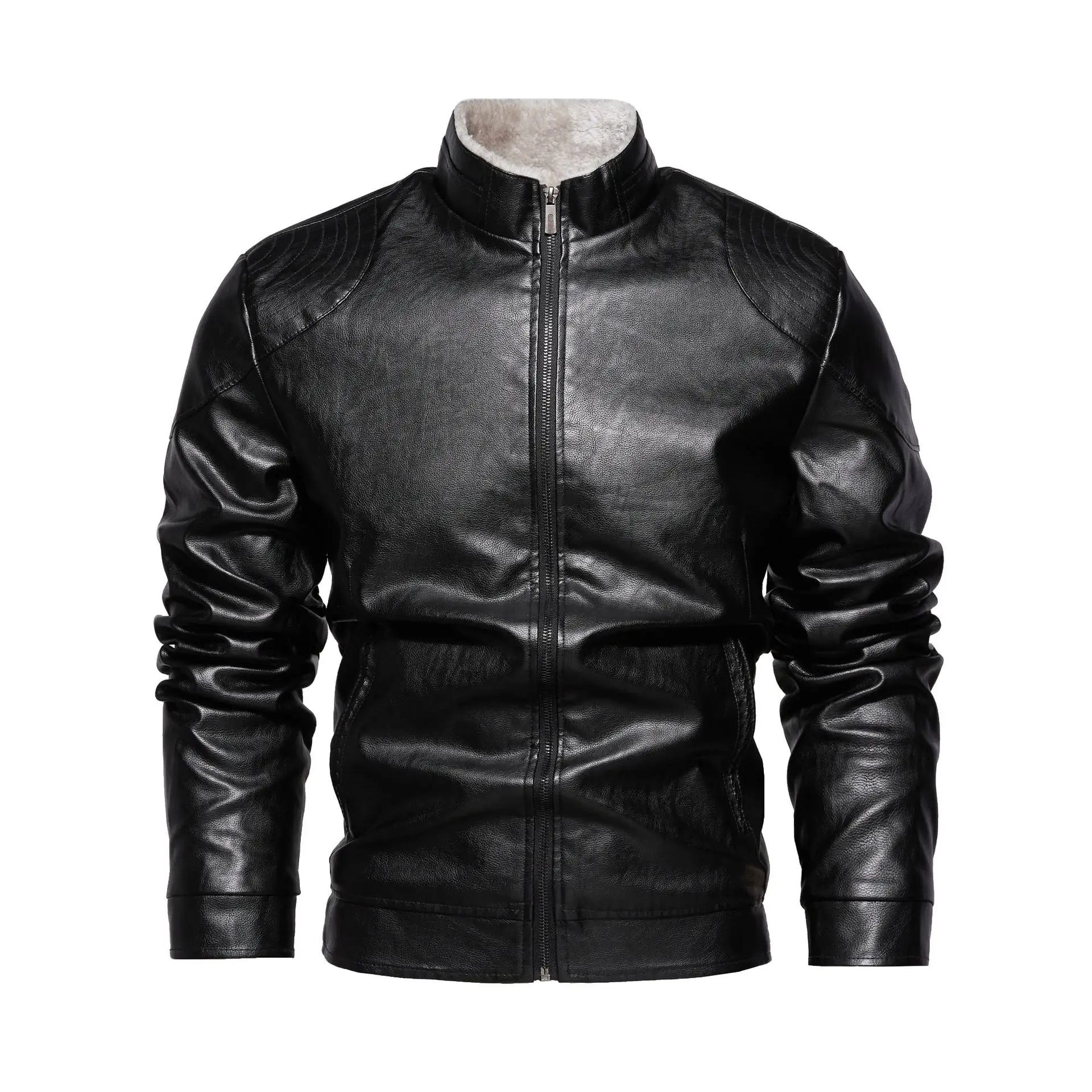 Winter Men Plush Jacket Vintage Solid Color Stand Collar Male Outerwear Motorcycle Punk Long Sleeve Windproof Man Coat
Winter Men Plush Jacket Vintage Solid Color Stand Collar Male Outerwear Motorcycle Punk Long Sleeve Windproof Man Coat