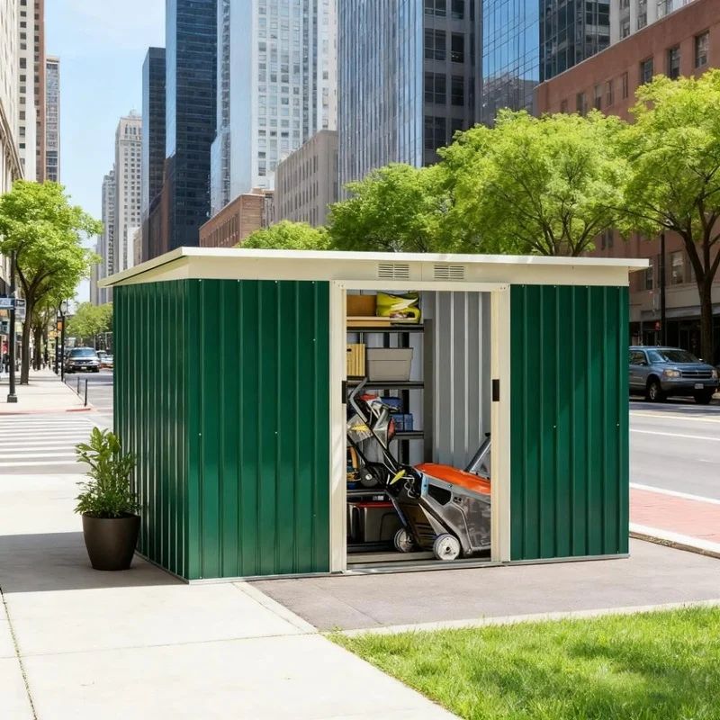 Metal Outdoor Garden Storage Shed with Double Lockable Doors
Metal Outdoor Garden Storage Shed with Double Lockable Doors