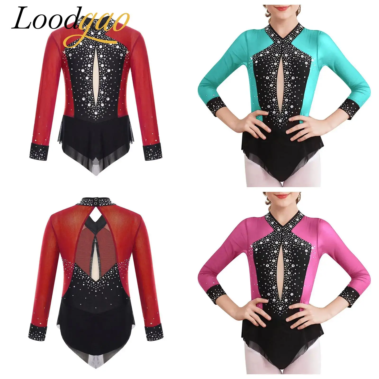 Kids Rhinestone Rhythmic Gymnastics Bodysuit Dancewear Figure Skating Jumpsuit for Girls Children's Ballet Gymnastic Leotards
Kids Rhinestone Rhythmic Gymnastics Bodysuit Dancewear Figure Skating Jumpsuit for Girls Children's Ballet Gymnastic Leotards
