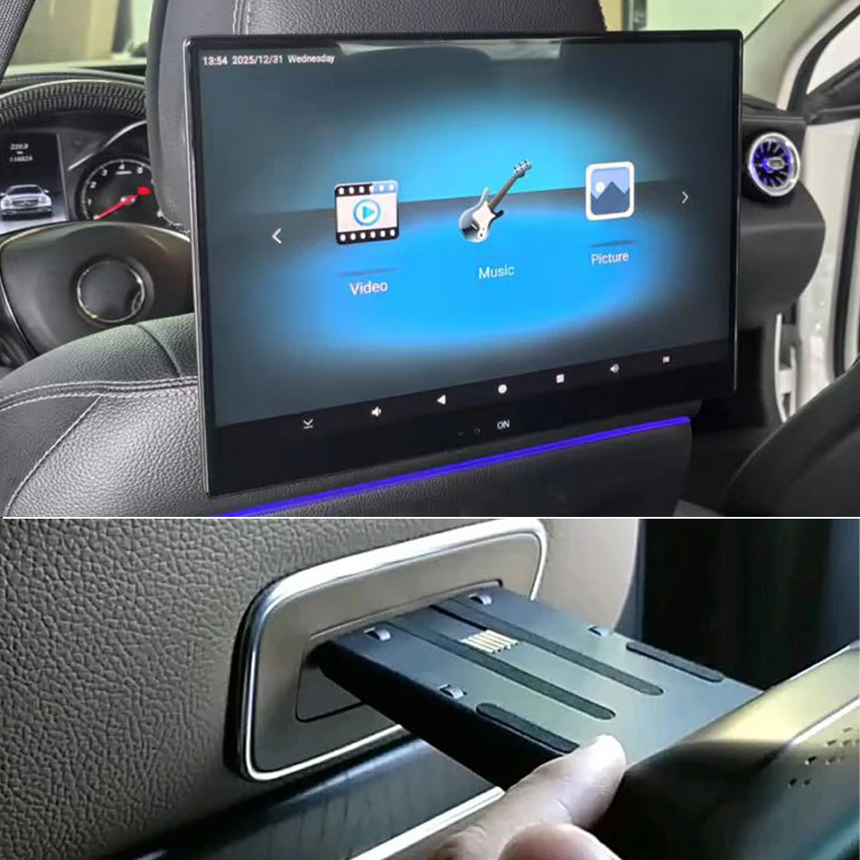 Rear Seat Entertainment System For Mercedes S450 S560 W222 Android 16.0 Headrest Monitor 4K WiFi Touch Screen Car Video Player
Rear Seat Entertainment System For Mercedes S450 S560 W222 Android 16.0 Headrest Monitor 4K WiFi Touch Screen Car Video Player
