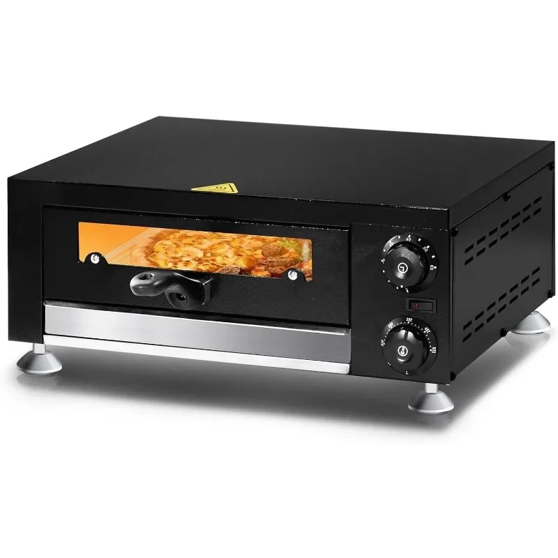 ROVSUN Commercial Single-layer Pizza Oven, Electric Countertop Oven with Visible Window and Removable Crumb Tray, 110V 1100W
ROVSUN Commercial Single-layer Pizza Oven, Electric Countertop Oven with Visible Window and Removable Crumb Tray, 110V 1100W