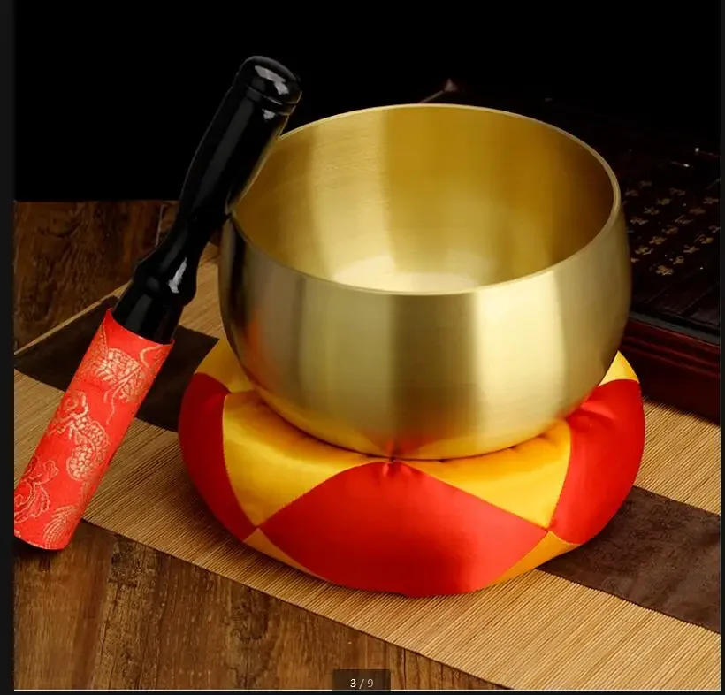 Golden Copper Bowl Buddhist Supplies Practice Buddha Sound Bowls Singing Bowl Set Mat Tibetan Bowls Sacrifice Music Therapy
Golden Copper Bowl Buddhist Supplies Practice Buddha Sound Bowls Singing Bowl Set Mat Tibetan Bowls Sacrifice Music Therapy