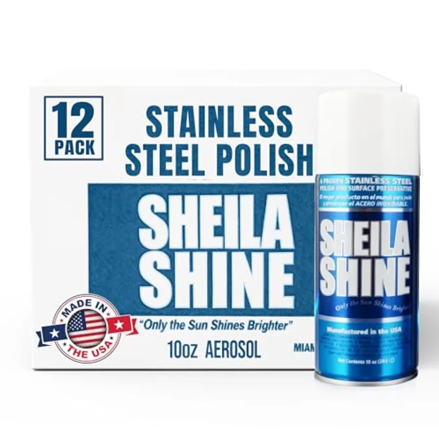 Stainless Steel Cleaner and Polish 12 x 10oz with Cloth for Kitchen Appliances Refrigerators Sinks Ovens Grills - Cleans Polish
Stainless Steel Cleaner and Polish 12 x 10oz with Cloth for Kitchen Appliances Refrigerators Sinks Ovens Grills - Cleans Polish