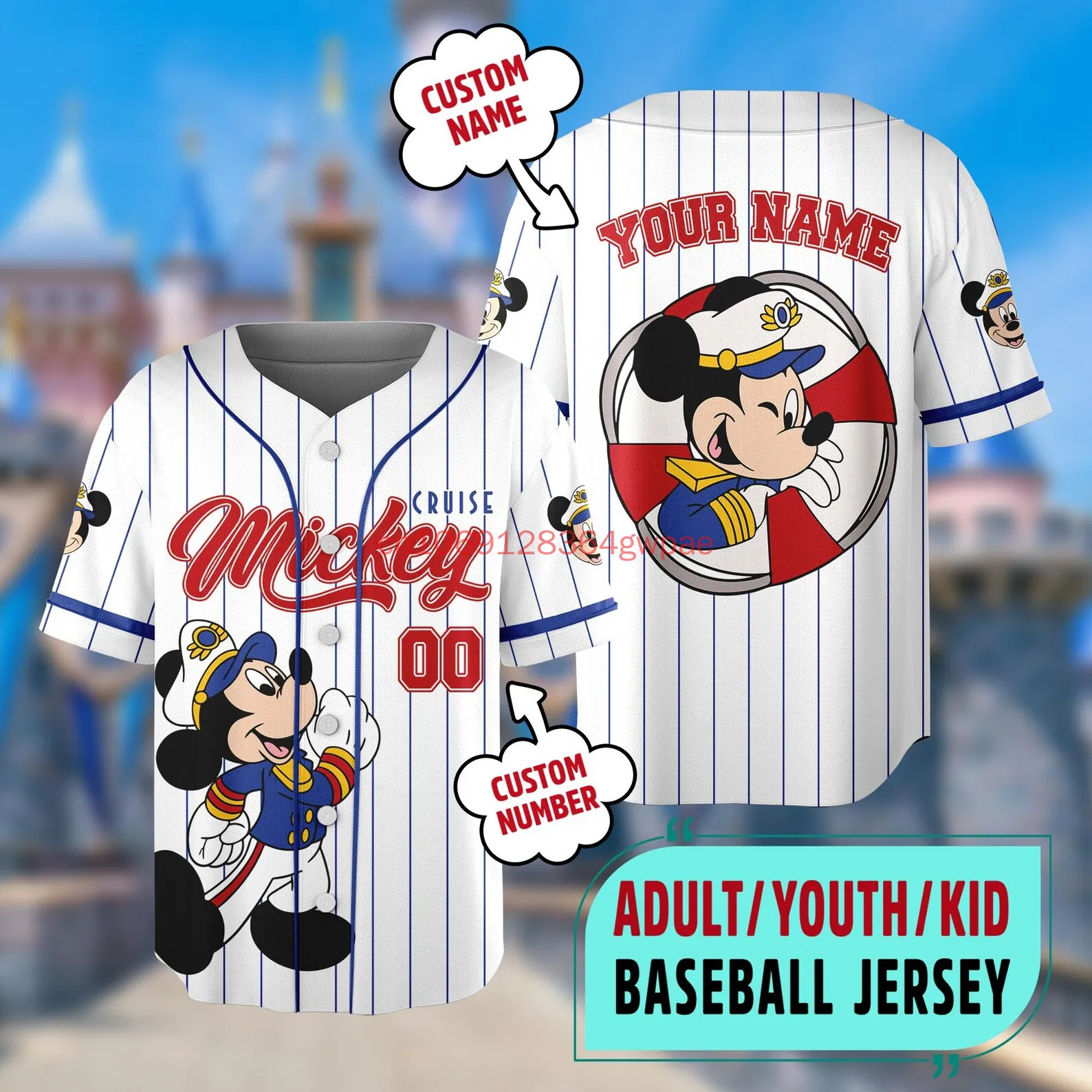 Бейсбольная трикотажная рубашка Disney Trip с Микки и Минни, летняя мужская и женская повседневная детская бейсбольная рубашка с короткими рукавами с героями мультфильмов
Бейсбольная трикотажная рубашка Disney Trip с Микки и Минни, летняя мужская и женская повседневная детская бейсбольная рубашка с короткими рукавами с героями мультфильмов