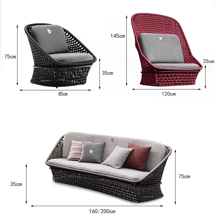 Outdoor rattan sofa combination outdoor courtyard waterproof and sunscreen furniture
Outdoor rattan sofa combination outdoor courtyard waterproof and sunscreen furniture