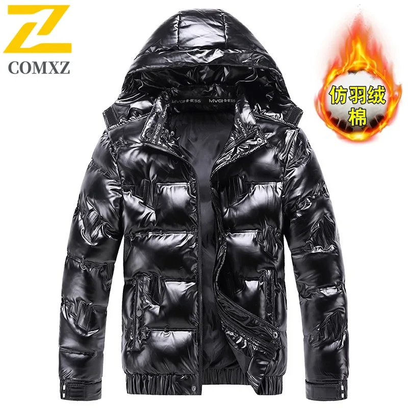 COMXZ уличная лыжная мужская стеганая куртка модная утолщенная теплая парка с капюшоном с глянцевой отделкой дорожная легкая зимняя ветровка
COMXZ уличная лыжная мужская стеганая куртка модная утолщенная теплая парка с капюшоном с глянцевой отделкой дорожная легкая зимняя ветровка