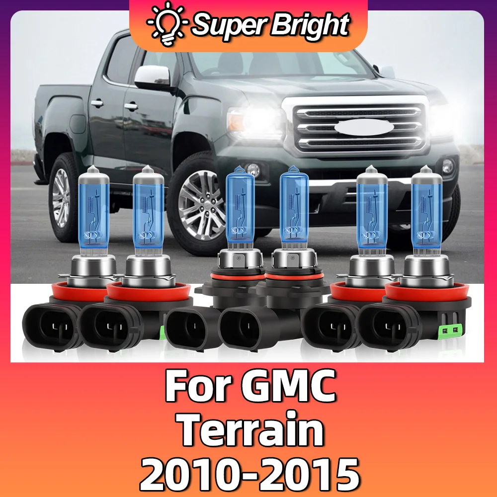 2/4/6PCS For GMC Terrain 2010 2011 2012 2013 2014 2015 Car Fog Lights High Low Beam Auto Halogen Bulbs Plug&Play 6000K Mini Lamp
2/4/6PCS For GMC Terrain 2010 2011 2012 2013 2014 2015 Car Fog Lights High Low Beam Auto Halogen Bulbs Plug&Play 6000K Mini Lamp