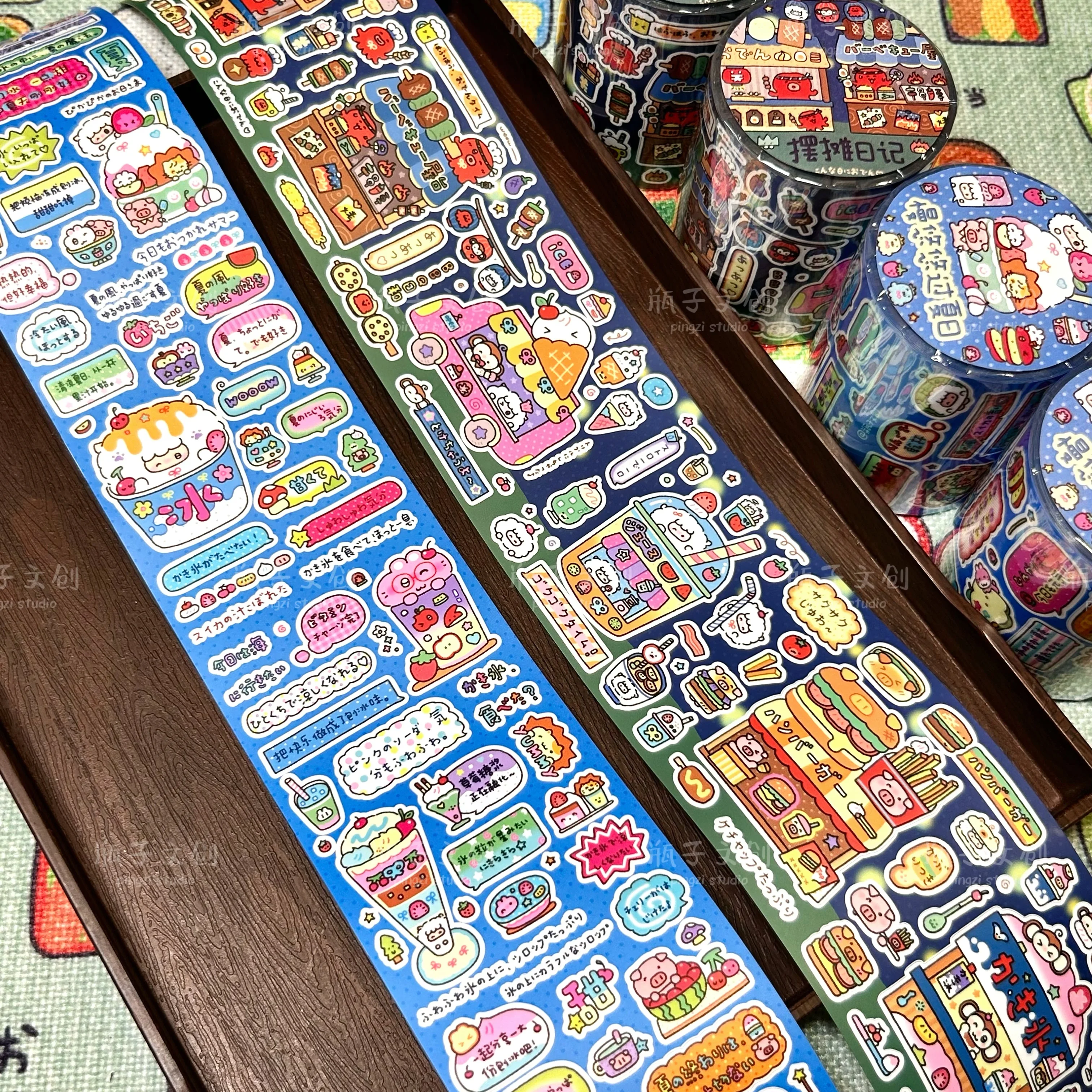 Bottle Stall Diary Vintage Sticker Roll Leisurely Summer Lettering Cute Style Journal
Bottle Stall Diary Vintage Sticker Roll Leisurely Summer Lettering Cute Style Journal