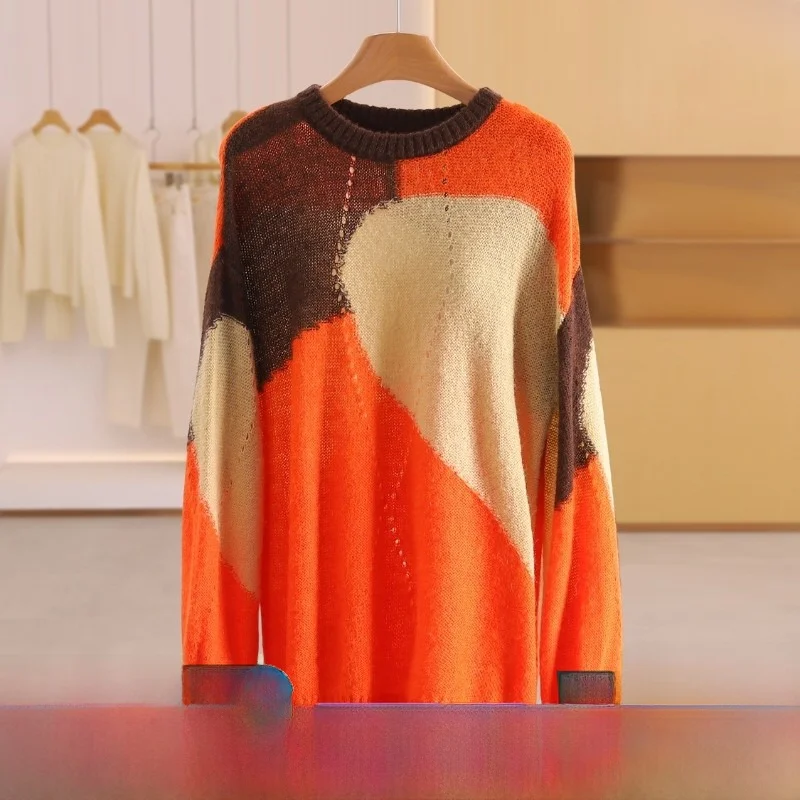 Loose Fit Faionable Floral Knitwear round Ne Sweater Versatile Women's Winter Casual Sle Comfortable Warm Long Sve
Loose Fit Faionable Floral Knitwear round Ne Sweater Versatile Women's Winter Casual Sle Comfortable Warm Long Sve