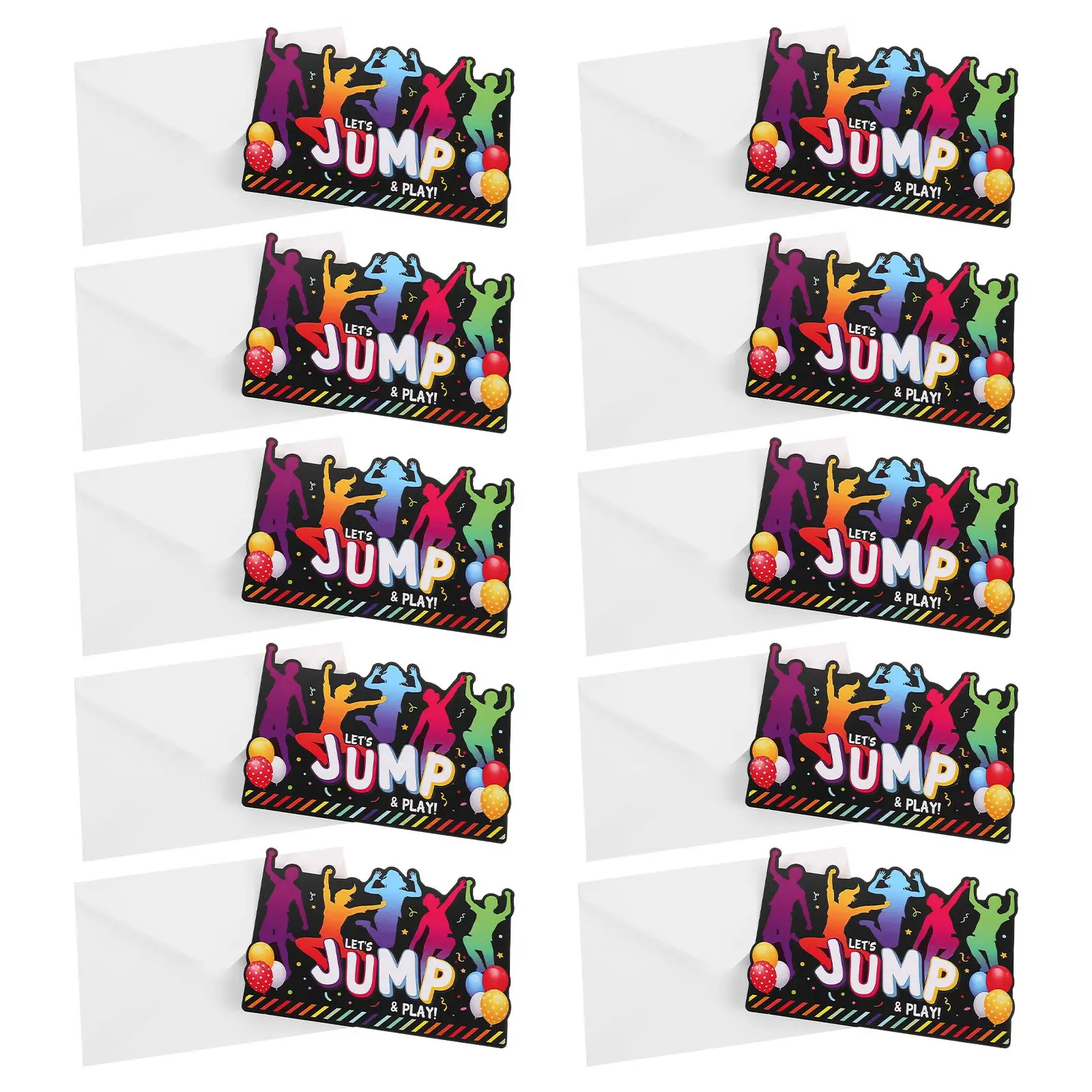 12 Sets Party Invitation Cards Birthday Invitations Jump Theme Cardstock Boys GirlsFunny Cards Event Festivity Kid
12 Sets Party Invitation Cards Birthday Invitations Jump Theme Cardstock Boys GirlsFunny Cards Event Festivity Kid