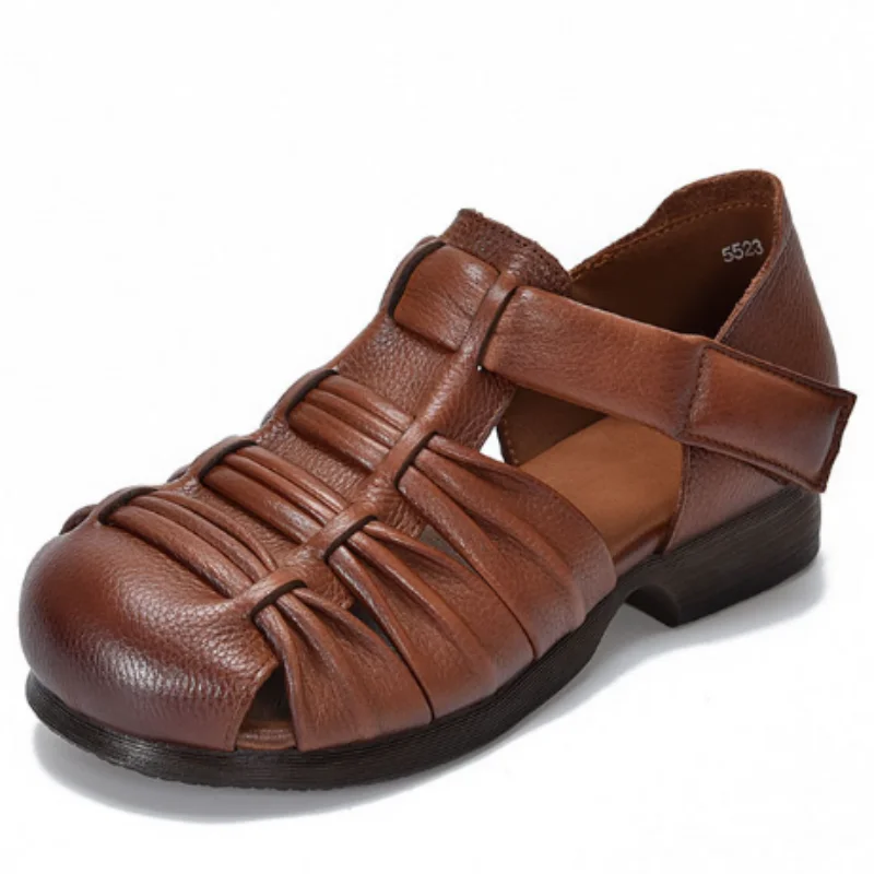 ZXRYXGS High Quality Cowhide Round Toe Roman Sandals 2026 Personalized Popular Summer Women's Sandals Flat Comfortable Sandals
ZXRYXGS High Quality Cowhide Round Toe Roman Sandals 2026 Personalized Popular Summer Women's Sandals Flat Comfortable Sandals