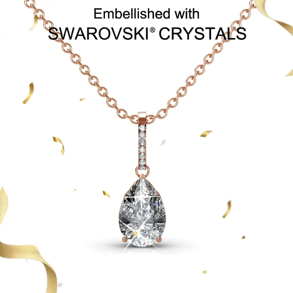 Daisini модное ожерелье из стерлингового серебра 925 пробы с подвеской в виде капли воды, подвески для женщин, вечерние украшения, украшенные кристаллами Сваровски
Daisini модное ожерелье из стерлингового серебра 925 пробы с подвеской в виде капли воды, подвески для женщин, вечерние украшения, украшенные кристаллами Сваровски