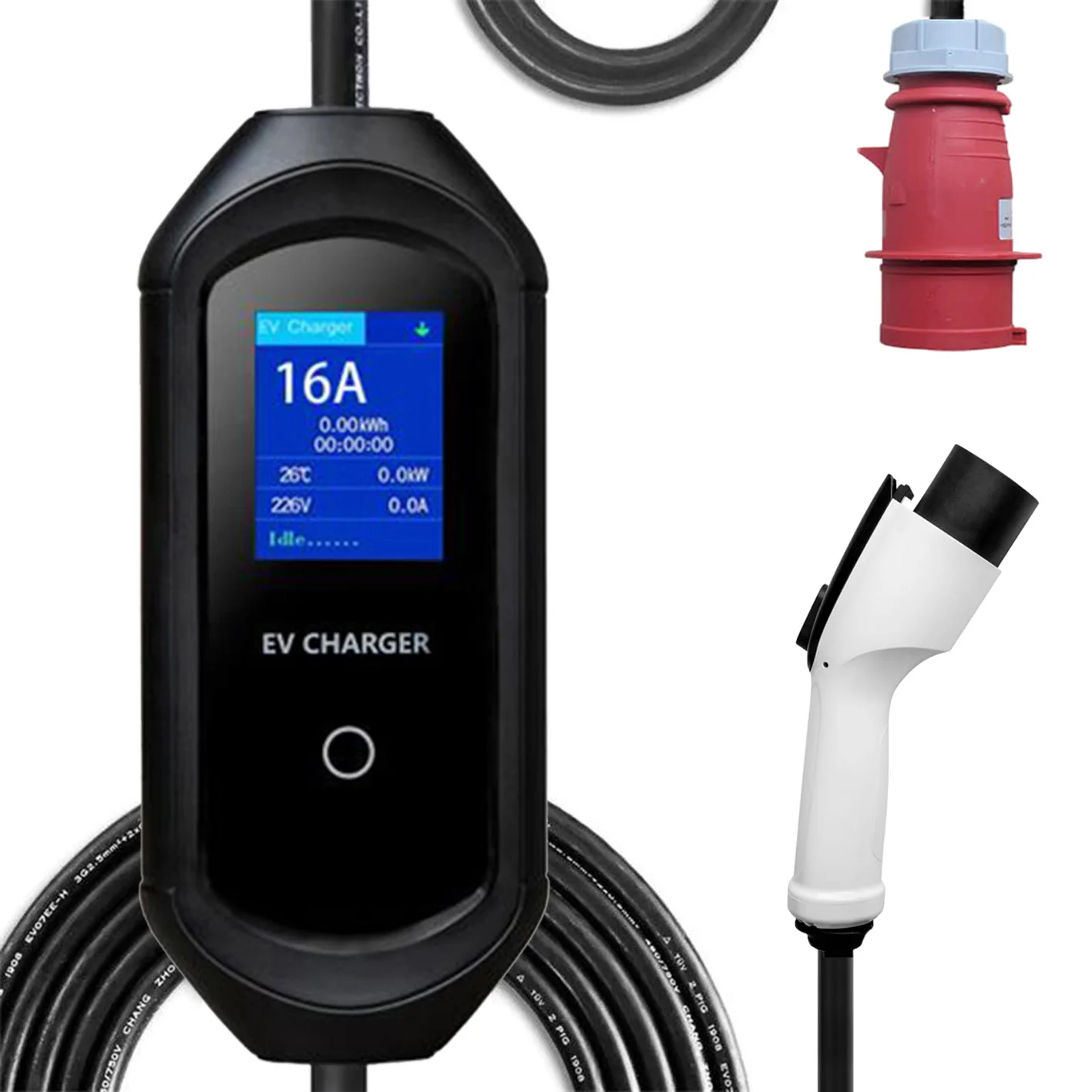 Manufacturer Type 2/GBT 16A 11kw Portable Ev Charger with 5 Meters Cable Adjustable Electric Car Charger
Manufacturer Type 2/GBT 16A 11kw Portable Ev Charger with 5 Meters Cable Adjustable Electric Car Charger