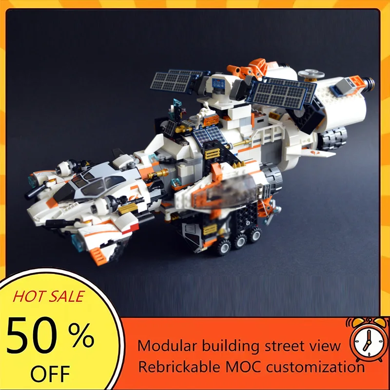 809PCS Popular Space War Movie Model MOC Building Bricks Mutterschiff Modular Technology Gift Holiday Assemble Children Toy Suit
809PCS Popular Space War Movie Model MOC Building Bricks Mutterschiff Modular Technology Gift Holiday Assemble Children Toy Suit