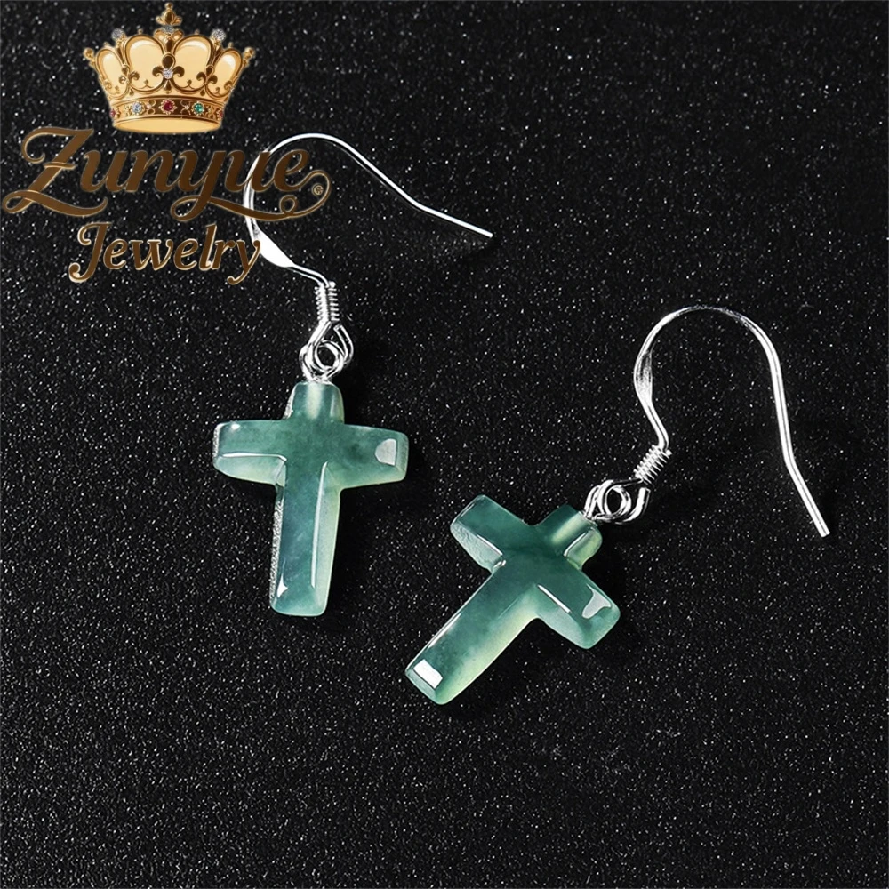 A-Grade Natural Jade Blue Water Cross Earrings S925 Silver Inlaid Ice-Type Jade Ear Eco-Friendly And Safe Earrings And Earrings
A-Grade Natural Jade Blue Water Cross Earrings S925 Silver Inlaid Ice-Type Jade Ear Eco-Friendly And Safe Earrings And Earrings