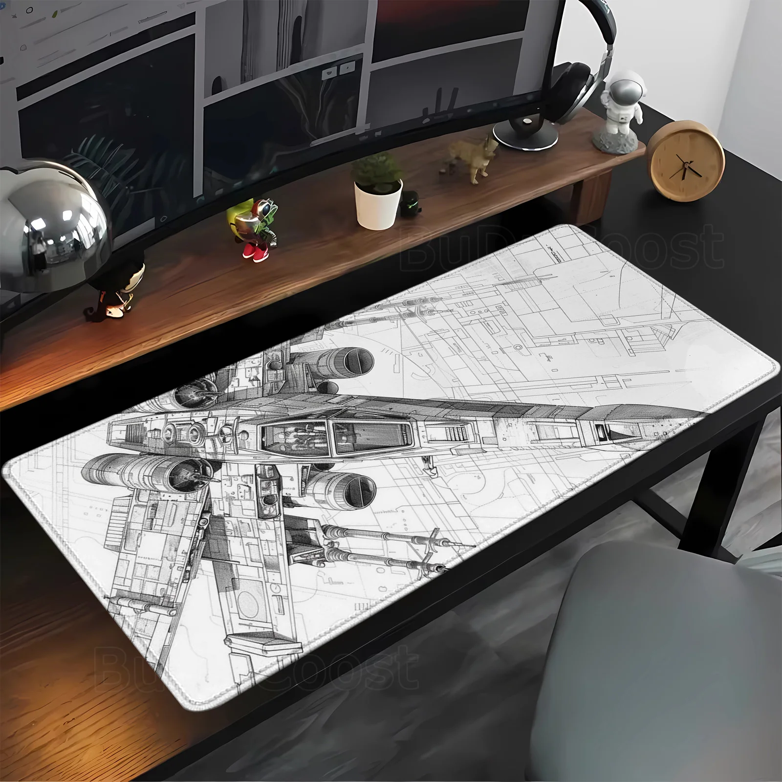 Aircraft black and white design gaming mouse pad mechanical large XL anti-slip rubber table mat office laptop keyboard mousepad
Aircraft black and white design gaming mouse pad mechanical large XL anti-slip rubber table mat office laptop keyboard mousepad