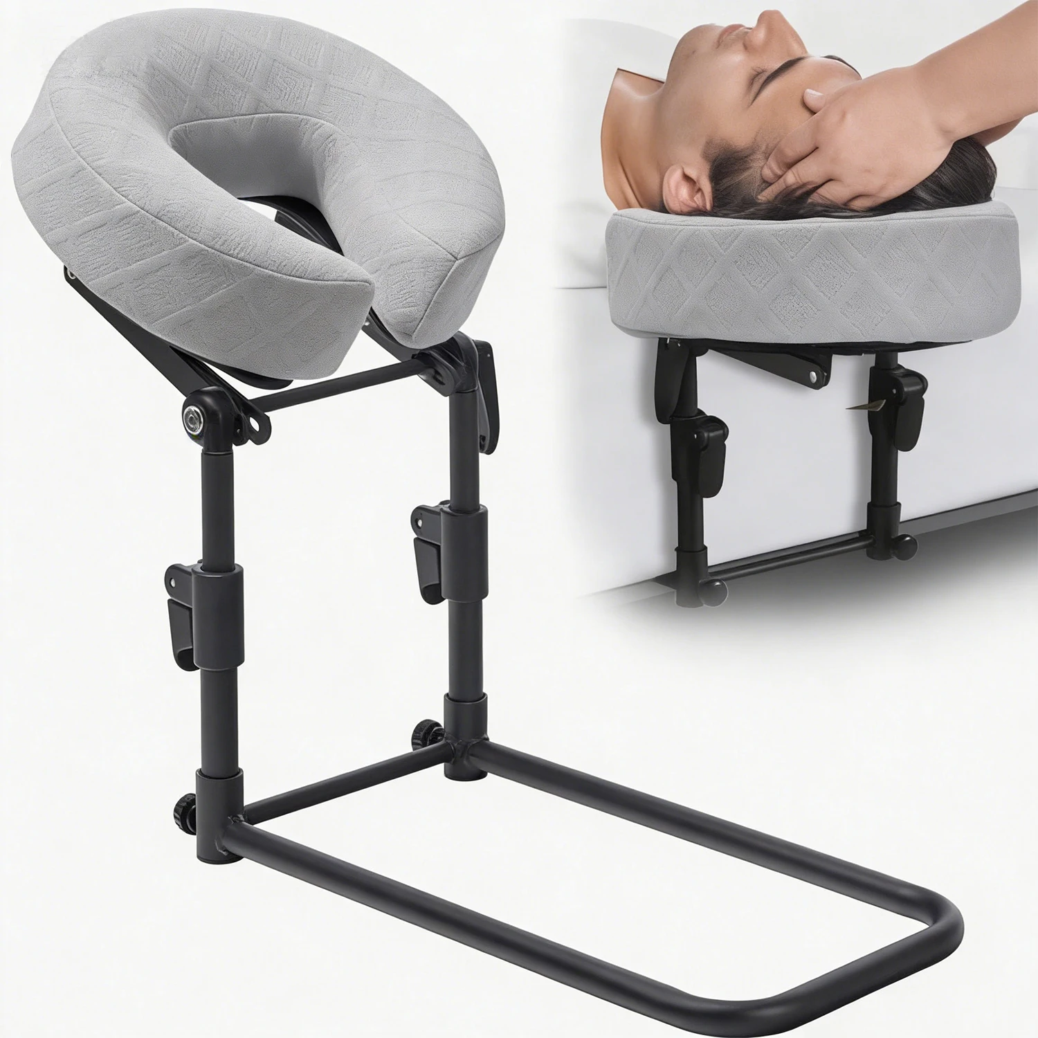 Massage Headrest for Bed, Adjustable Massage Face Cradle at Home Mattress Massage Table Head Rest for Salon Spa Face Down Pillow
Massage Headrest for Bed, Adjustable Massage Face Cradle at Home Mattress Massage Table Head Rest for Salon Spa Face Down Pillow
