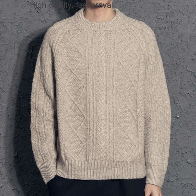 Retro Cashmere Sweater Rhombus Men's Sweater Thickened Casual All-Matching Sweater Personality Trend Autumn and Winter Cotton
Retro Cashmere Sweater Rhombus Men's Sweater Thickened Casual All-Matching Sweater Personality Trend Autumn and Winter Cotton