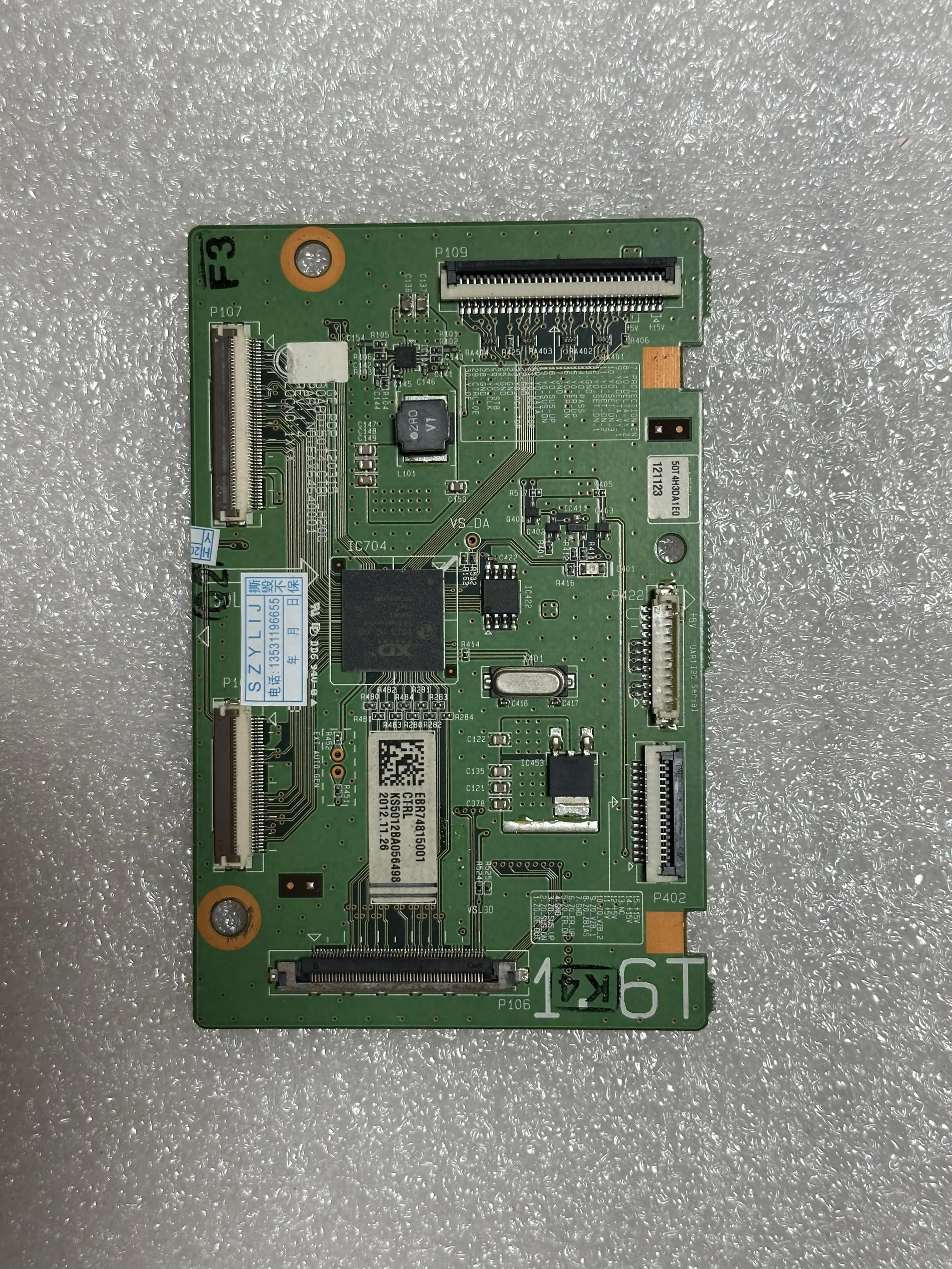 Оригинальная материнская плата 50T4-CTRL EAX64640001 EBR74815001
Оригинальная материнская плата 50T4-CTRL EAX64640001 EBR74815001