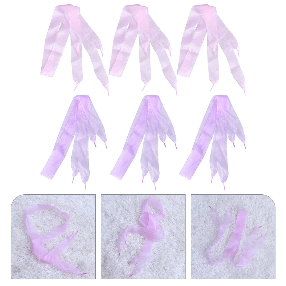 6pcs Wide Transparent Silk Shoe Laces Colorful Ribbon Shoelaces for Sneakers Boots Trainers Flat Elastic Durable Chic
6pcs Wide Transparent Silk Shoe Laces Colorful Ribbon Shoelaces for Sneakers Boots Trainers Flat Elastic Durable Chic