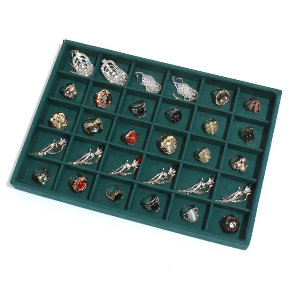 New Velvet Jewelry Storage Tray Green Large Capacity Jewelry Display Case One Layer Bracelet Storage Plate Jewelry Display
New Velvet Jewelry Storage Tray Green Large Capacity Jewelry Display Case One Layer Bracelet Storage Plate Jewelry Display