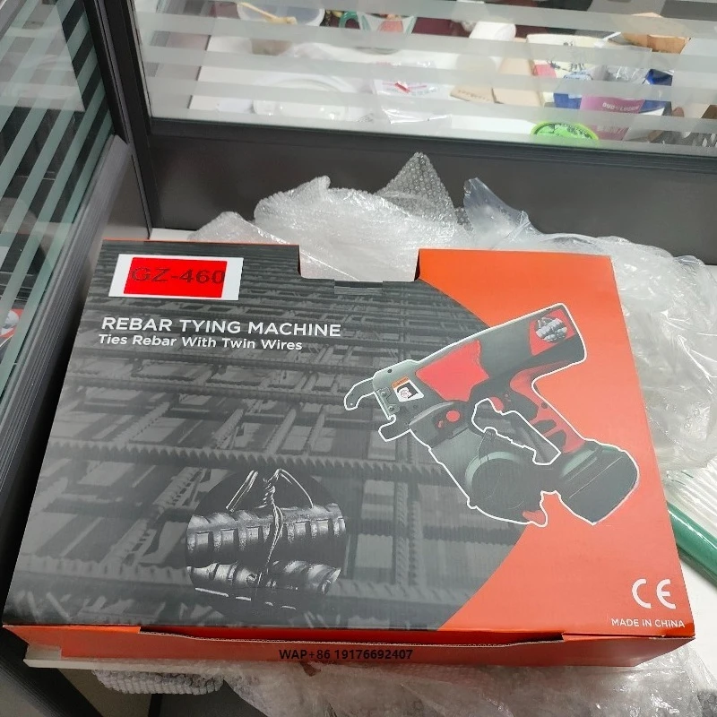Economic Cordless Portable Automatic Rebar Tie Tool GZ460 One Warp by Double Wire
Economic Cordless Portable Automatic Rebar Tie Tool GZ460 One Warp by Double Wire