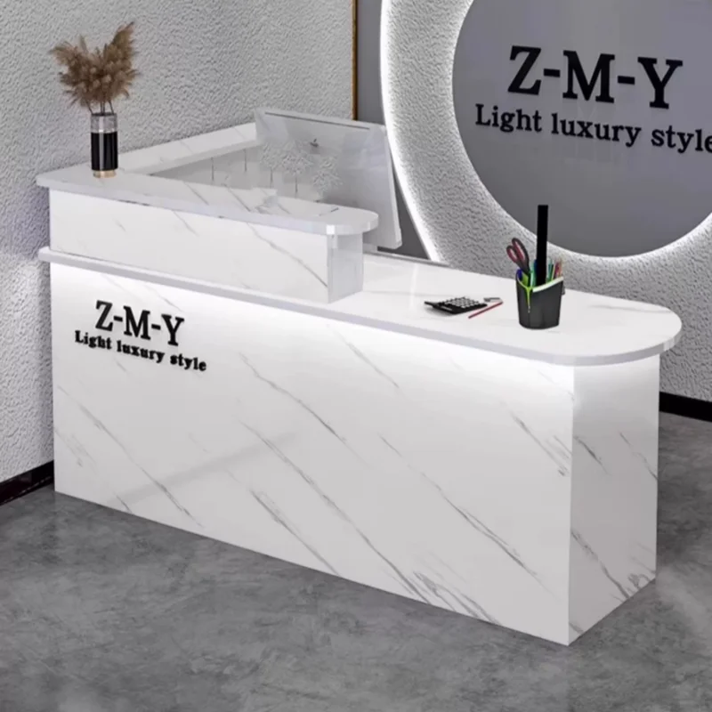 Chic Reception Desk Modern Stylish Luxury Nordic Simple Elegant Business Mostrador Recepcion Oficina Muebles
Chic Reception Desk Modern Stylish Luxury Nordic Simple Elegant Business Mostrador Recepcion Oficina Muebles