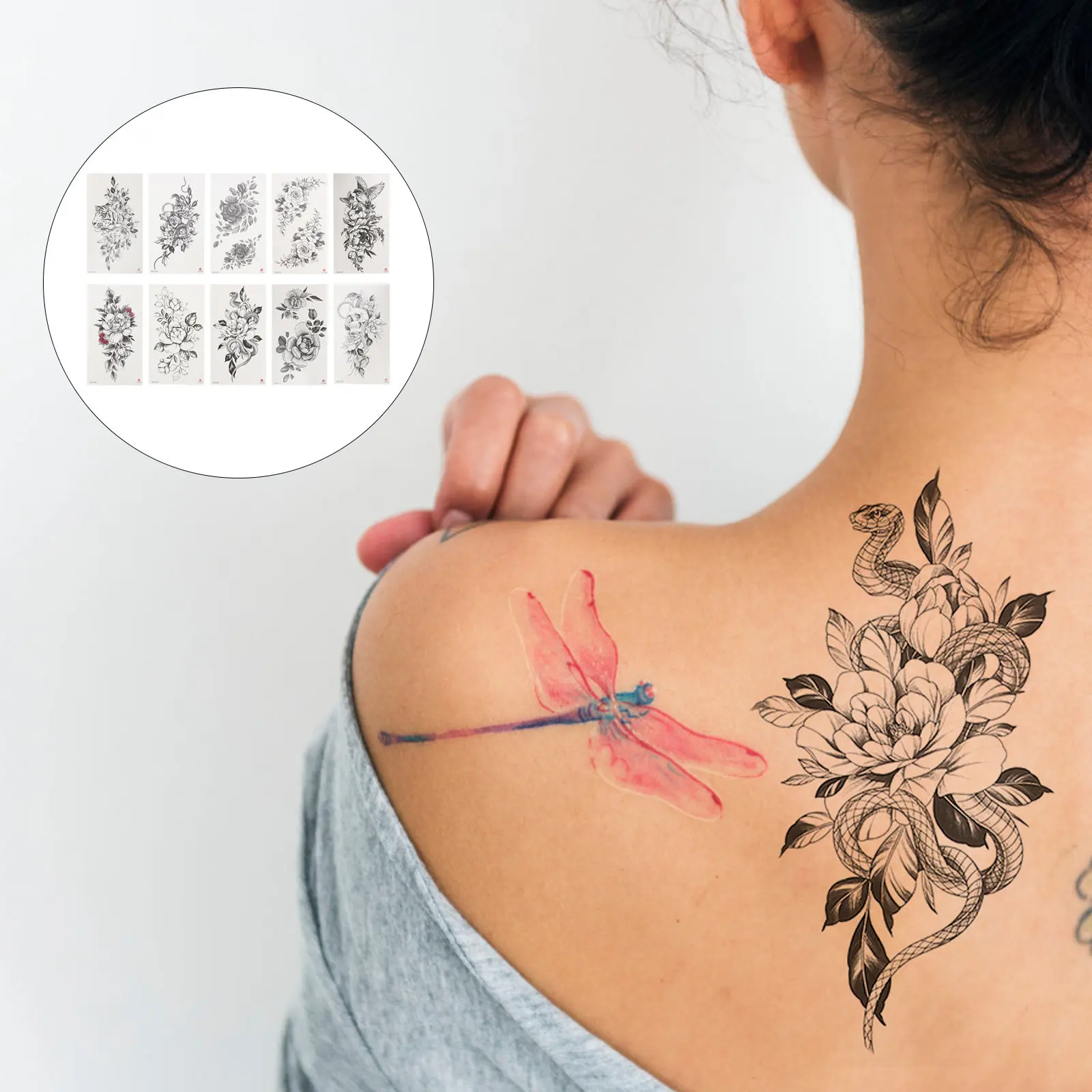 10 Sheets Fake Tattoos Decal Temporary Body Sticker Fashion Stickers Waterproof Flower
10 Sheets Fake Tattoos Decal Temporary Body Sticker Fashion Stickers Waterproof Flower