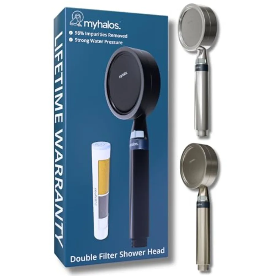 ® Handheld Filtered Shower Head with Handheld Handle - High Pressure Shower Heads With Filter To Reduce Chlorine and Soften Wat
® Handheld Filtered Shower Head with Handheld Handle - High Pressure Shower Heads With Filter To Reduce Chlorine and Soften Wat