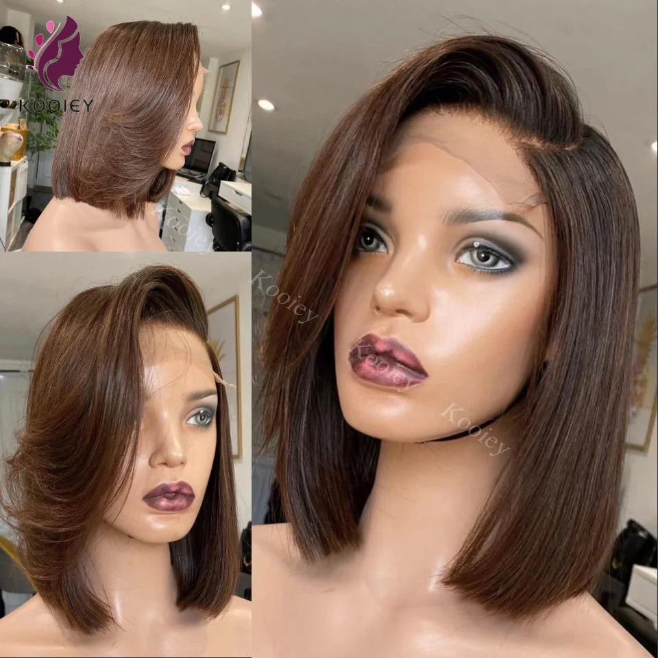 Short Brown Color Bob Wig Brazilian Straight Lace Front Human Hair Wigs For Women Brown Silk Base Scalp Top Wig With Baby Hair
Short Brown Color Bob Wig Brazilian Straight Lace Front Human Hair Wigs For Women Brown Silk Base Scalp Top Wig With Baby Hair