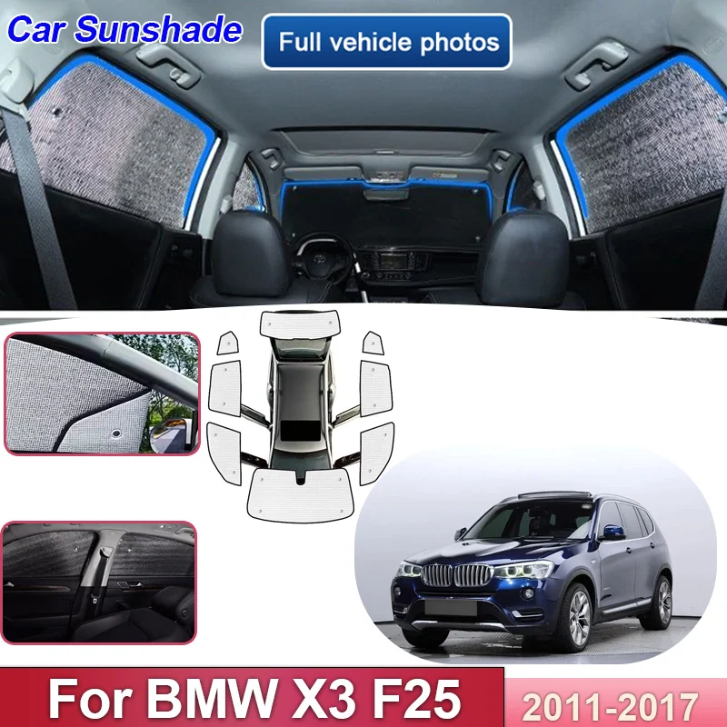 Car Sunshades For BMW X3 F25 2011-2017 2015 Full Coverages Sun Shade Anti-UV Windshield Cover Reflective Visors Auto Accessories
Car Sunshades For BMW X3 F25 2011-2017 2015 Full Coverages Sun Shade Anti-UV Windshield Cover Reflective Visors Auto Accessories