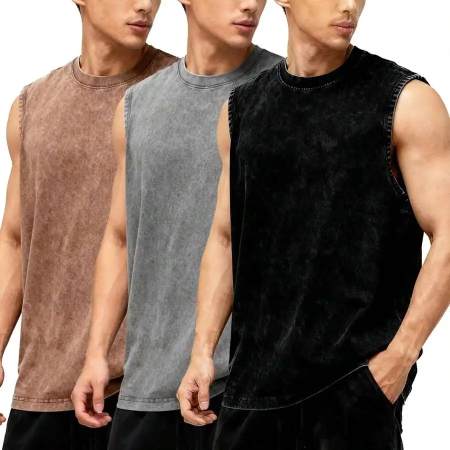 Mens 3-Piece Cotton Sleeveless Vests And Loose Sports T-Shirts Set
Mens 3-Piece Cotton Sleeveless Vests And Loose Sports T-Shirts Set