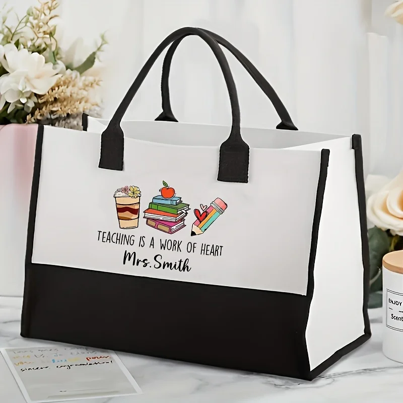1pc Custom Teacher Name Pattern Shopping Large Personalized Teacher Bag Personalized Teacher Gift Perfect Teachers School Season
1pc Custom Teacher Name Pattern Shopping Large Personalized Teacher Bag Personalized Teacher Gift Perfect Teachers School Season