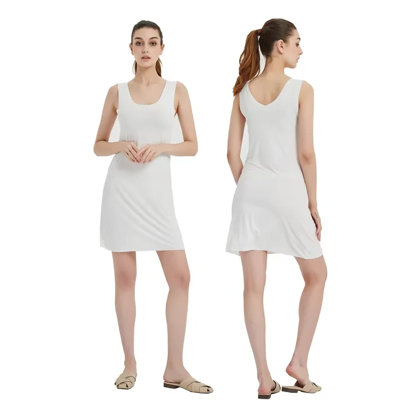 Summer Ice Silk Ultrathin Traceless Vest for Women Cool Fabric Sexy Strap Soft Sleeping Dress Underlay Skirt Solid Color
Summer Ice Silk Ultrathin Traceless Vest for Women Cool Fabric Sexy Strap Soft Sleeping Dress Underlay Skirt Solid Color