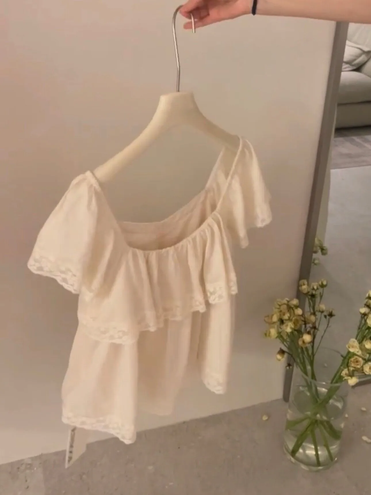 Sweet Pink Short Sleeve Lace Patchwork Hem Blouse Women's Summer New Style Korean Loose Fit Cotton Polyester Breathable Casua...
Sweet Pink Short Sleeve Lace Patchwork Hem Blouse Women's Summer New Style Korean Loose Fit Cotton Polyester Breathable Casua...