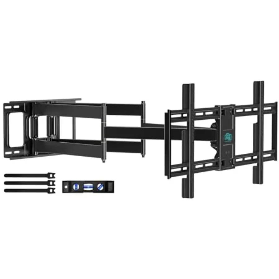Full Motion TV Wall Mount for 42-95 inch TVs with Long Articulating Arm Black Steel 40.9-inch Extension Swivel Tilt VESA 800x40
Full Motion TV Wall Mount for 42-95 inch TVs with Long Articulating Arm Black Steel 40.9-inch Extension Swivel Tilt VESA 800x40