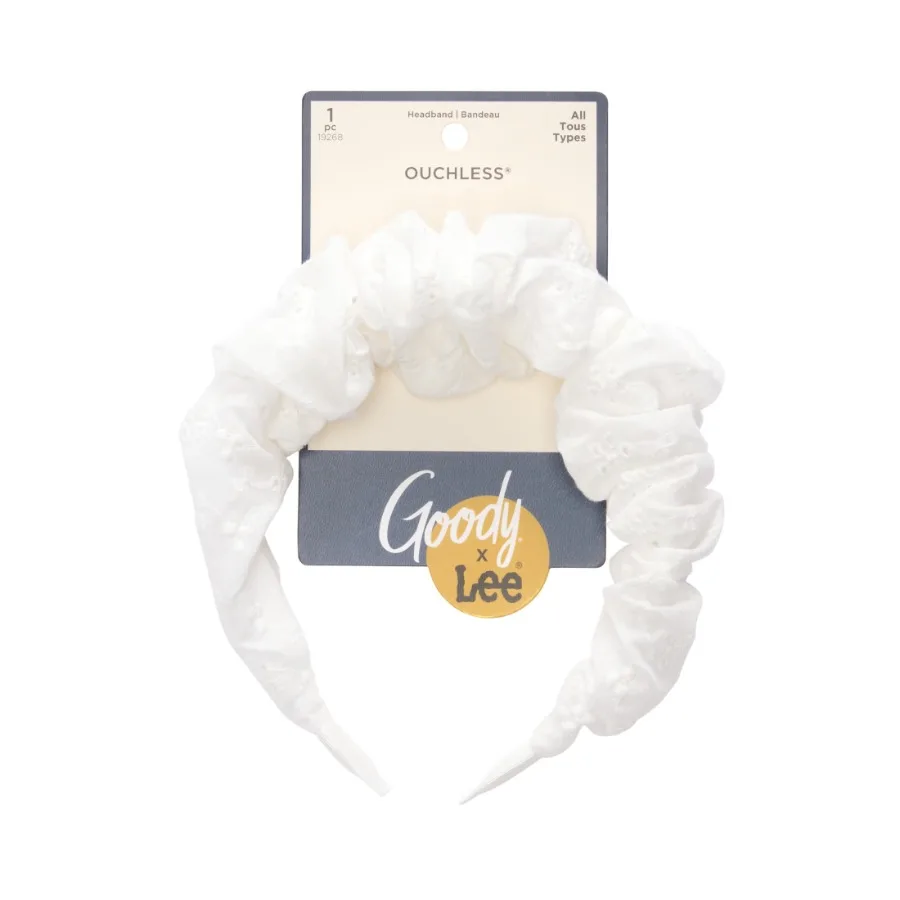 Lee White Ruched Headband No-Pain All Day Comfort for All Hair Types 1 Count
Lee White Ruched Headband No-Pain All Day Comfort for All Hair Types 1 Count