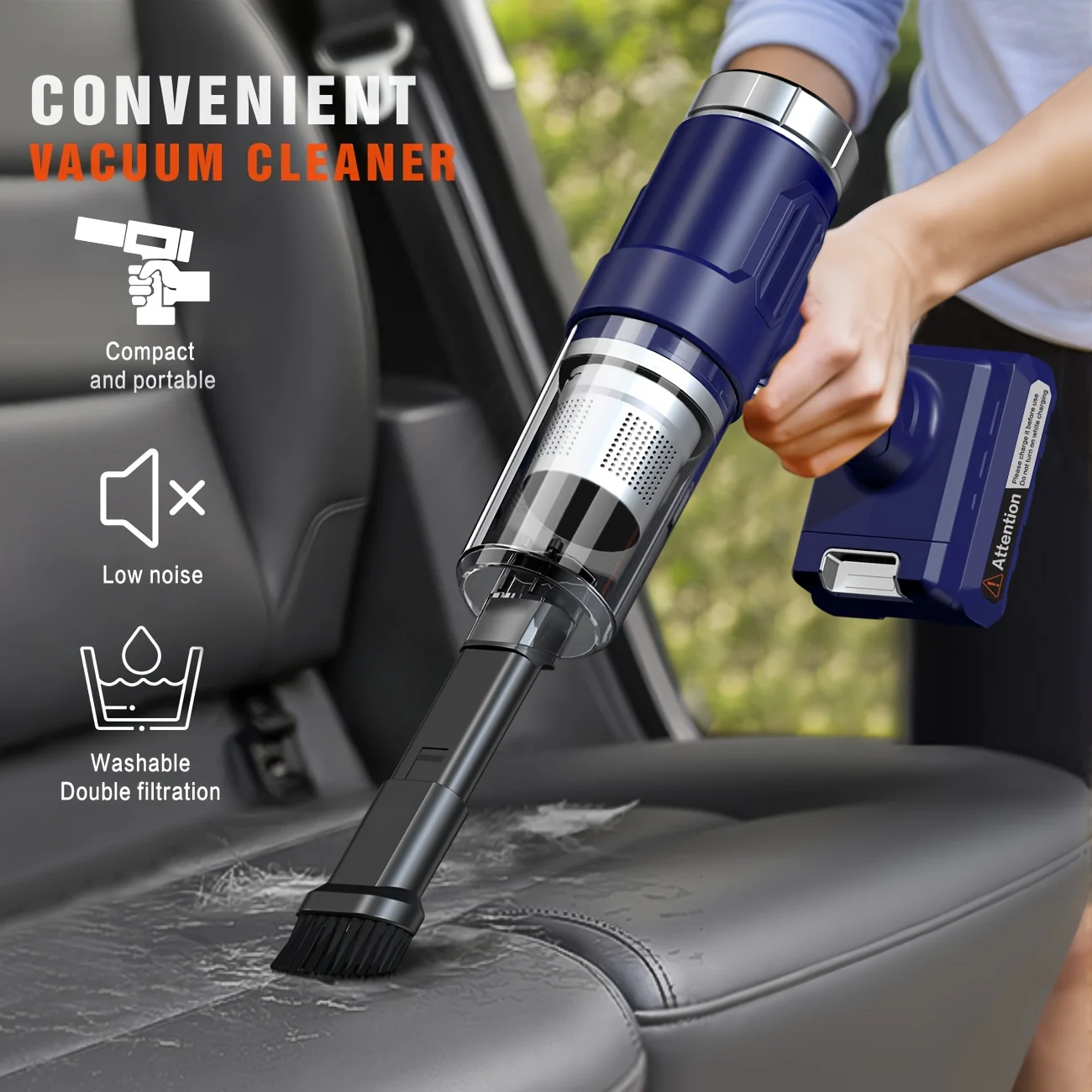 Car Vacuum Cleaner: Strong Suction, Wireless, Convenient Dust Collector, Gap Vacuum – Suitable For Cars, RV, Kitchen, Floor, Home And Other Cleaning Equipment, Car And Household Cleaning Supplies, Cool Automotive Supplies
Car Vacuum Cleaner: Strong Suction, Wireless, Convenient Dust Collector, Gap Vacuum – Suitable For Cars, RV, Kitchen, Floor, Home And Other Cleaning Equipment, Car And Household Cleaning Supplies, Cool Automotive Supplies