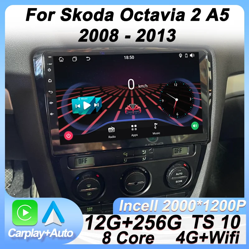 Android 14 Car Radio For Skoda Octavia 2 A5 2008 - 2013 Touch Screen GPS Navigation RDS Carplay Autoradio Bluetooth No 2din DVD
Android 14 Car Radio For Skoda Octavia 2 A5 2008 - 2013 Touch Screen GPS Navigation RDS Carplay Autoradio Bluetooth No 2din DVD