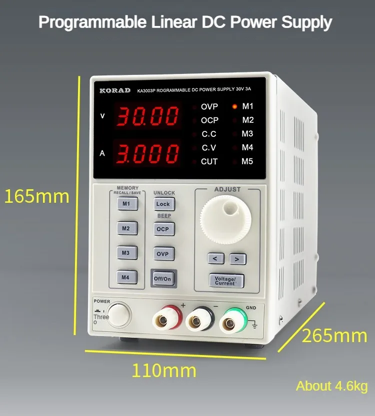 KORAD KA6002D KA6002P Digital Display DC Power Supply Adjustable High-precision Lab Power Supply 60V 2A Output Switch for Repair
KORAD KA6002D KA6002P Digital Display DC Power Supply Adjustable High-precision Lab Power Supply 60V 2A Output Switch for Repair