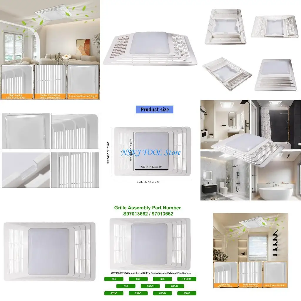 L8RC Quick Mount Bathroom Air Vent Cover Grille S97013662 ABS Construction Moisture Proof for Efficient Humidity Control
L8RC Quick Mount Bathroom Air Vent Cover Grille S97013662 ABS Construction Moisture Proof for Efficient Humidity Control