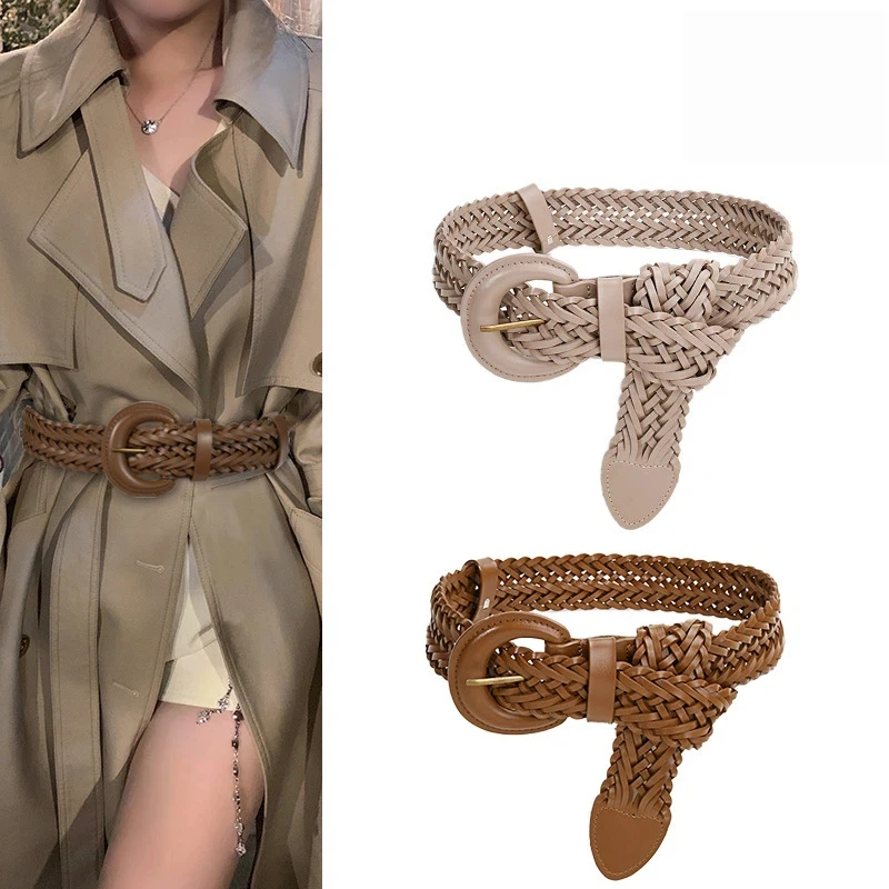 4.2cm Women's no Punched Woven Split Leather Decorative Dress Waist Cinched Wide Belts,Woman Woving Retro Fashionable Belt
4.2cm Women's no Punched Woven Split Leather Decorative Dress Waist Cinched Wide Belts,Woman Woving Retro Fashionable Belt