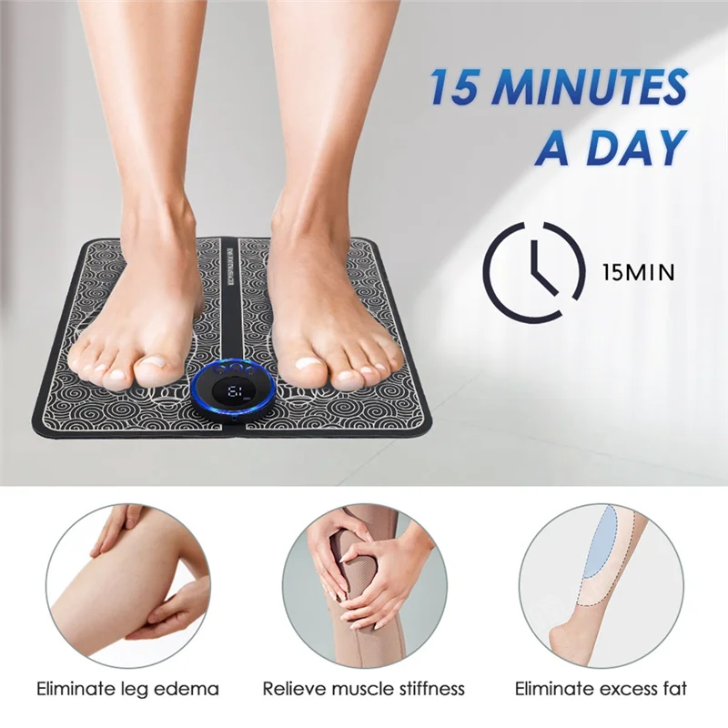 AA20-Electric Foot Massager EMS Foot Massager 8 Modes,Promotes Blood Circulation, Reduce Muscle Pain
AA20-Electric Foot Massager EMS Foot Massager 8 Modes,Promotes Blood Circulation, Reduce Muscle Pain