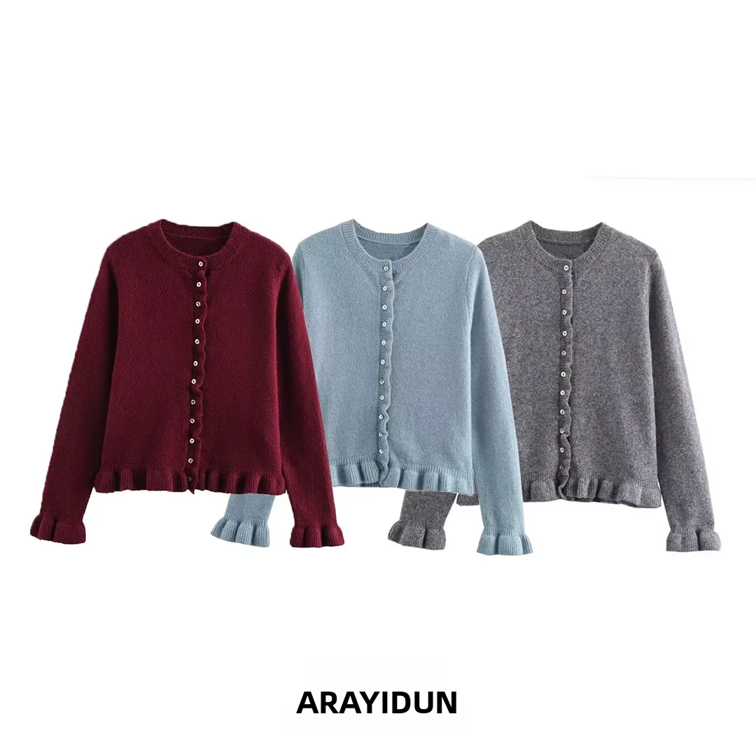 Faionable Knitted Outerwear Women's Polyester Fiber Long Sve round Ne Button up Cardigan Layered Decoration Versatile ...
Faionable Knitted Outerwear Women's Polyester Fiber Long Sve round Ne Button up Cardigan Layered Decoration Versatile ...