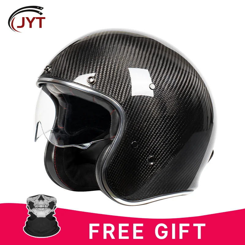 Ultralight Carbon Fiber Helmet Open Face Helmet 3/4 Motorcycle Helmets Men Kask German Style Jet Helmets Four Seasons Unisex
Ultralight Carbon Fiber Helmet Open Face Helmet 3/4 Motorcycle Helmets Men Kask German Style Jet Helmets Four Seasons Unisex