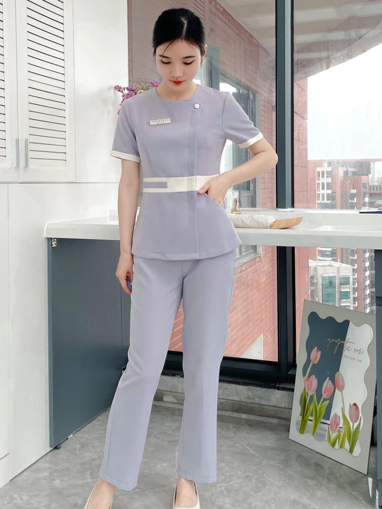 High-End Medical Beauty Therapist Uniform Set Women's Spring Summer Hospital Oral Care Health Club SPA Technician Suit
High-End Medical Beauty Therapist Uniform Set Women's Spring Summer Hospital Oral Care Health Club SPA Technician Suit