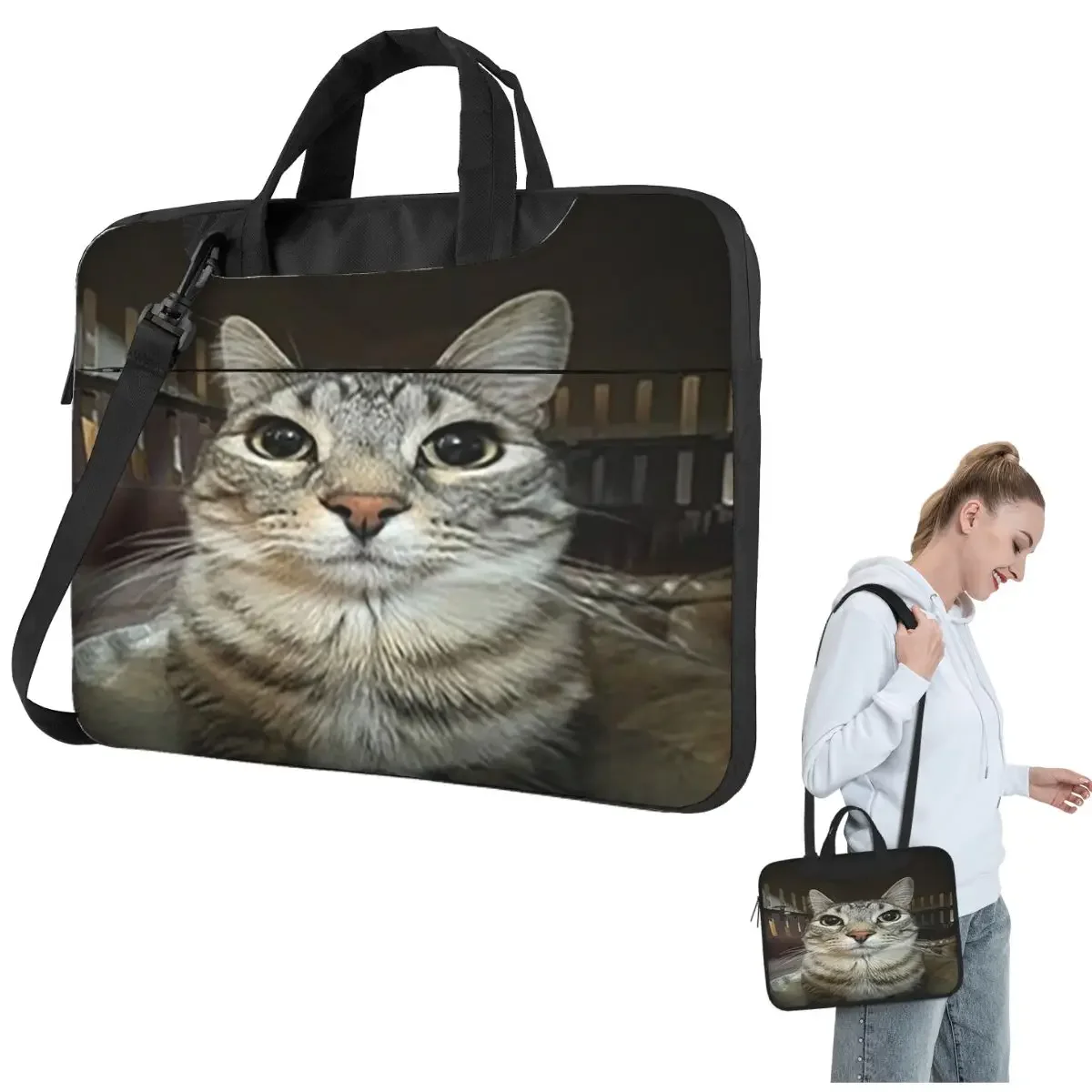Cat Looking Directly At You Crossbody Laptop Bag Case Computer Bag Resistant Protective Notebook Pouch for Lenovo
Cat Looking Directly At You Crossbody Laptop Bag Case Computer Bag Resistant Protective Notebook Pouch for Lenovo