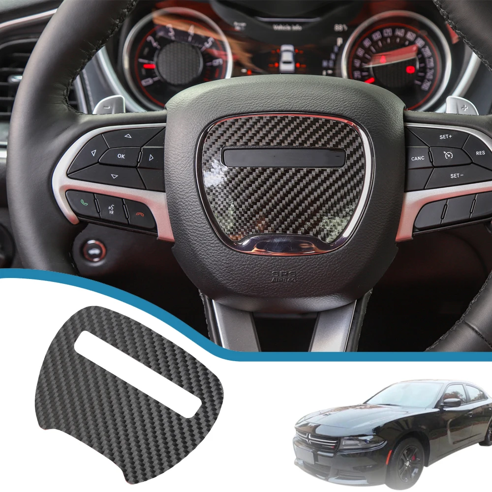Car Steering Wheel Center Decor Cover for Dodge Challenger 2015 2016 2017 2018 2019 2020 2021 2022 Real Carbon Fiber Accessories
Car Steering Wheel Center Decor Cover for Dodge Challenger 2015 2016 2017 2018 2019 2020 2021 2022 Real Carbon Fiber Accessories