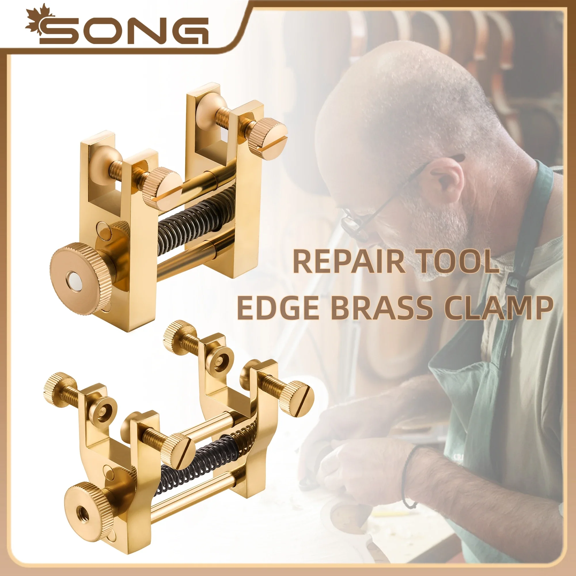 Brass Violin Edge Clamp Luthier Fiddle Cello Guitar Edge Clip Cracks Sides Bulid For Luthier Wood Repairing Cracks Close Tool
Brass Violin Edge Clamp Luthier Fiddle Cello Guitar Edge Clip Cracks Sides Bulid For Luthier Wood Repairing Cracks Close Tool